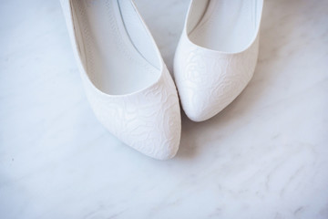 beautiful bride's shoes