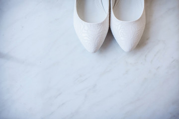 beautiful bride's shoes