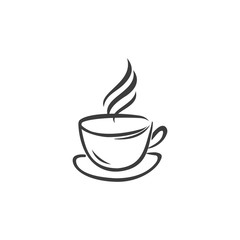Coffee cap icon. Coffee cap Vector isolated on white background. Flat vector illustration in black. EPS 10