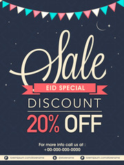 Eid Sale Poster or Banner.