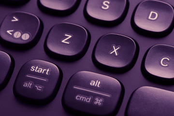 Fototapeta premium Keyboard keys in close-up