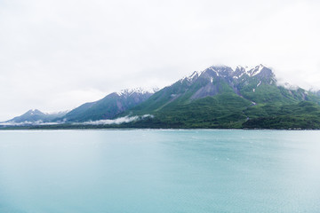 Mountains Rising from Icy Water