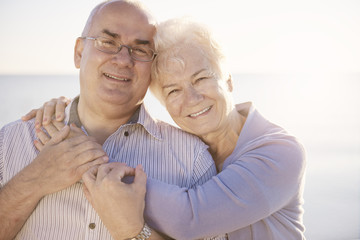 Toothy smile of senior marriage