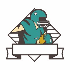 AMERICAN FOOTBALL logo icon vector