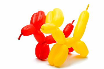 Toy of balloons isolated