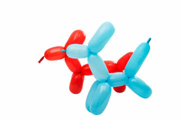 Toy of balloons isolated