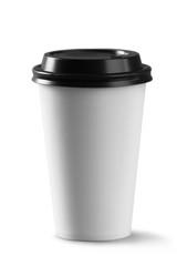 Coffee cup isolated on white