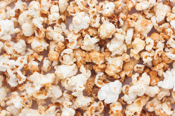 Snack popcorn a texture background.