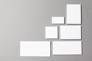 Mock up on grey background