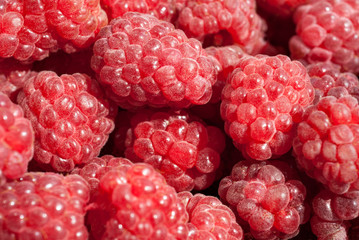 raspberry closeup/ ripe raspberry closeup background