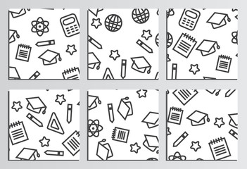 Placards, Posters. Back to school background. Branding template