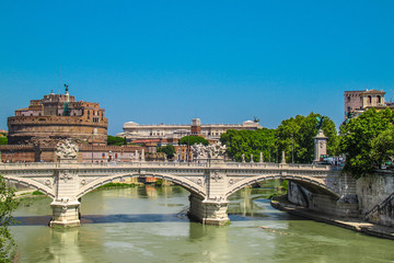 Rome - Ponte Vittorio Emanuele II - Castel Sant'Angelo
