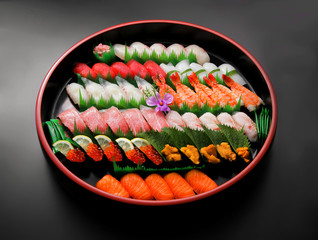 寿司桶盛り合わせ特上