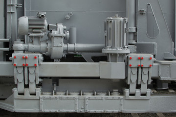 часть железнодорожного шпалоукладчика