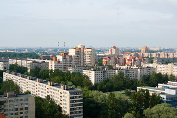 Fototapeta na wymiar Saint Petersburg, view from the roof. Russia