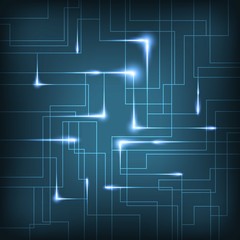 Blue circuit board background