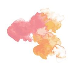 Abstract watercolor stain