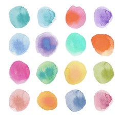 Watercolor dots