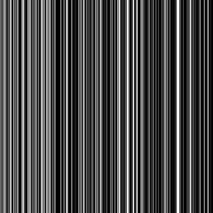 Obraz premium Light abstract background with seamless random black vertical lines for design concepts, posters, banners, web, presentations and prints. Vector illustration.