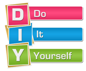 DIY - Do It Yourself Colorful Vertical Blocks 