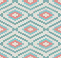 Fototapeta premium Retro seamless pattern with ornamental background