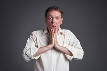 Frightened man 