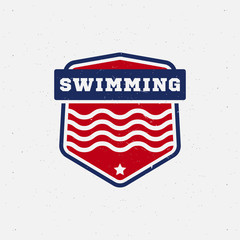 Swimming sport logo