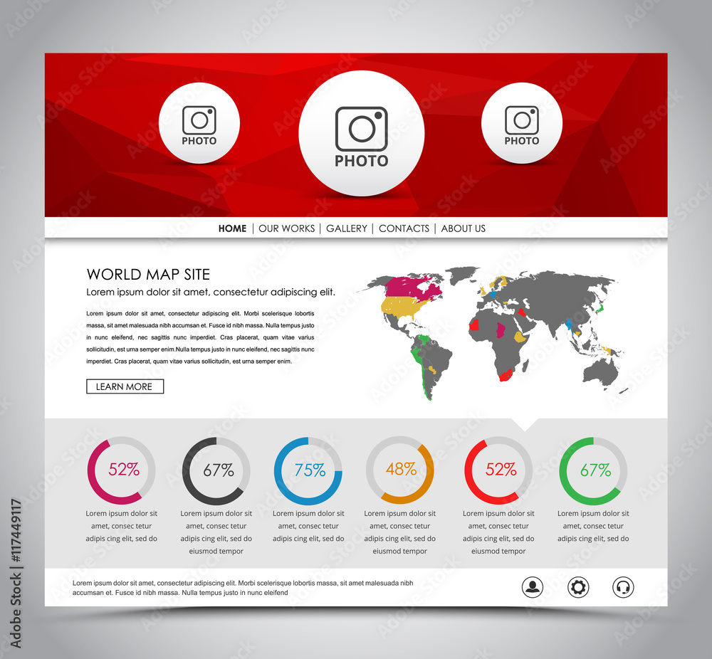 Poster template web site