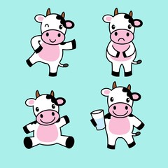 Cute cow illustrations