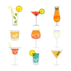Variety of cocktails