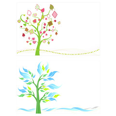 Obraz premium spade trees illustration