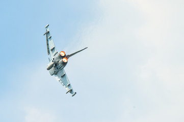 Fototapeta na wymiar Military plane in action