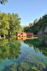Papier Peint photo autocollant Moulins Antico mulino ad acqua di Posta Fibreno - Frosinone - Lazio - Italia