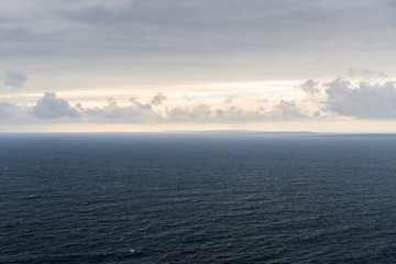 view to ocean at wild atlantic way in ireland