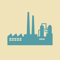 Obraz premium Factory vector icon