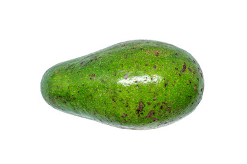 Fresh avocado fruit on white background.