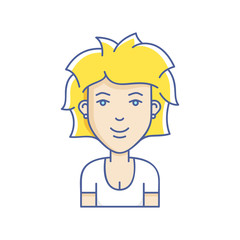 Vector girl avatar