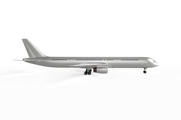 Blank Airplane Background - Mockup 3D illustration