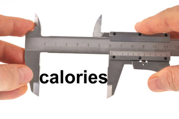 Mesure des calories au pied à coulisse
