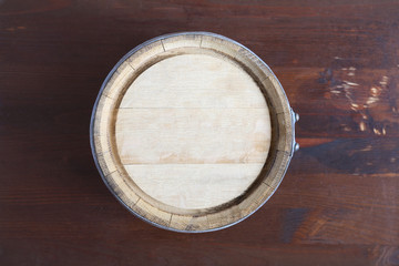 Oak Barrel Top View