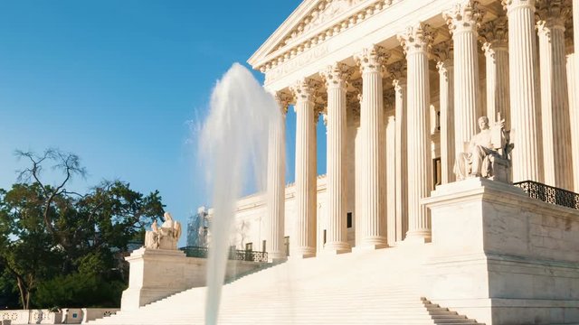 Time-lapse of The Supreme Court of the United States in Washington DC