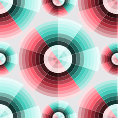 Abstract polar grid seamless pattern for design vector illustration