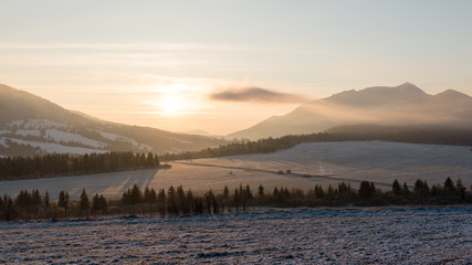 Beautiful seascape sunset over the Baltic sea