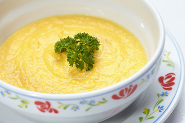 cream soup isolated
