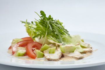 salad with chicken