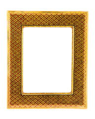 Picture frame retro on wall for background