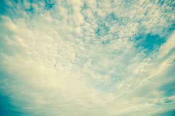 Cloud and sky in sunset