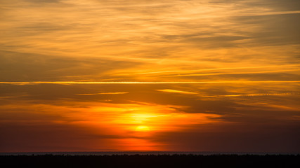Beautiful seascape sunset over the Baltic sea