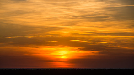 Beautiful seascape sunset over the Baltic sea