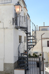 Narrow streets of Vieste on Puglia, Italy.